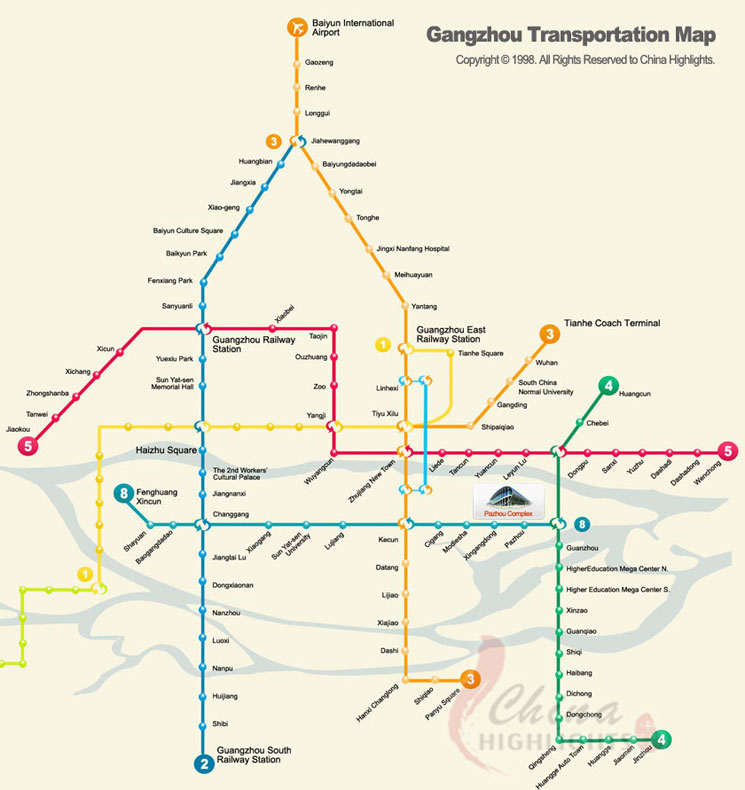 Guangzhou Transportation Map