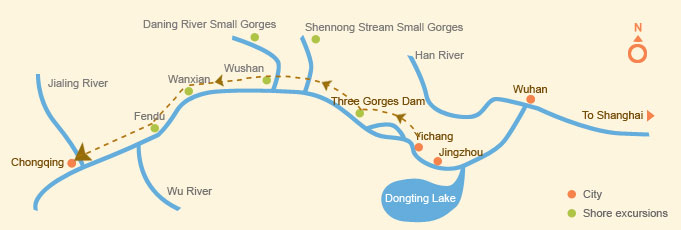 Upstream: Yichang > Chongqing