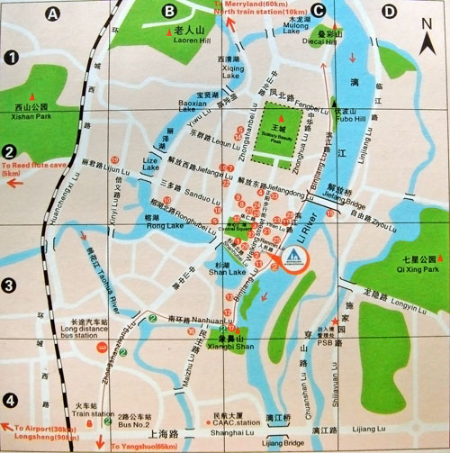 Guilin City Map