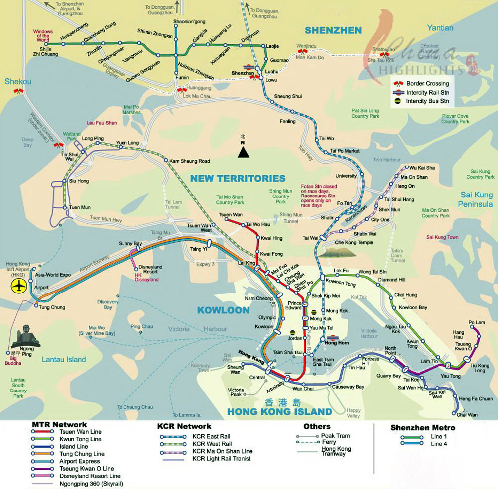 Map Hong Kong