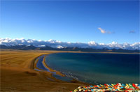 Namtso Lake at dusk